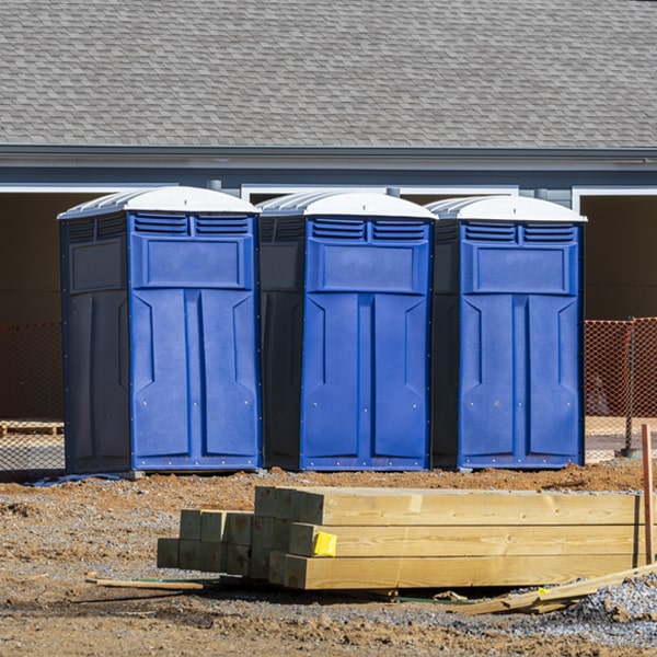 is there a specific order in which to place multiple portable toilets in Glen Aubrey